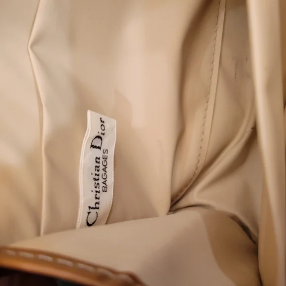 CHISTIAN DIOR  Honeycomb Coated Canvas Clutch - Picture 3 of 3